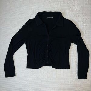 Abercrombie & Fitch Black Crop Top